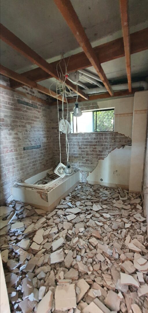 bathroom strip out - residential sector