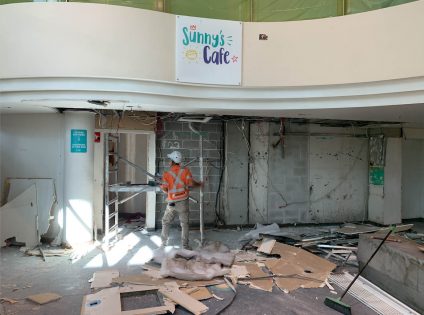 Full demolition & strip out of the old Sunny's Cafe at Sydney Children's Hospital